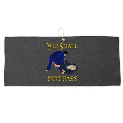 Bjj Guard Passing You Shall Not Pass Brazilian Jiu Jitsu Large Microfiber Waffle Golf Towel