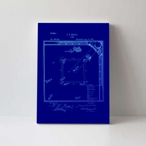 Baseball Game Patent Baseball Coach Mom Dad Funny Gift Canvas