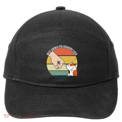 Best Guinea Pig Grandpa Ever Furry Potato Domestic Cavy 7-Panel Snapback Hat