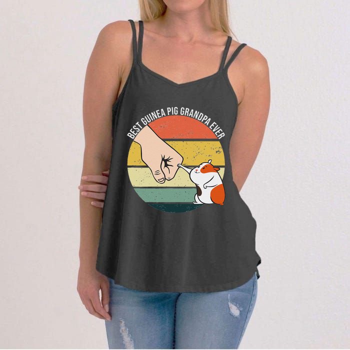 Best Guinea Pig Grandpa Ever Furry Potato Domestic Cavy Women's Strappy Tank