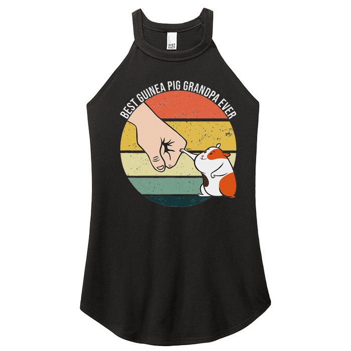 Best Guinea Pig Grandpa Ever Furry Potato Domestic Cavy Women's Perfect Tri Rocker Tank