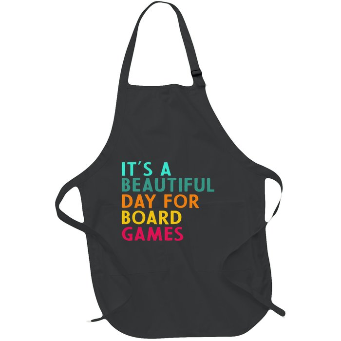 Board Game Player Geek Quote For Boradgame Lover And Nerd Full-Length Apron With Pockets