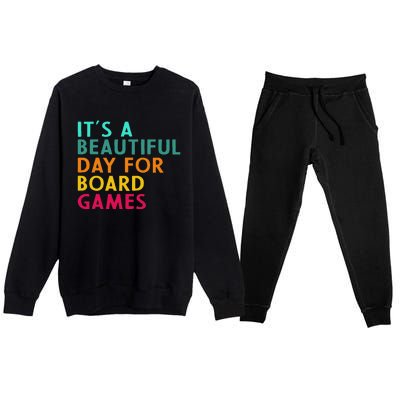 Board Game Player Geek Quote For Boradgame Lover And Nerd Premium Crewneck Sweatsuit Set