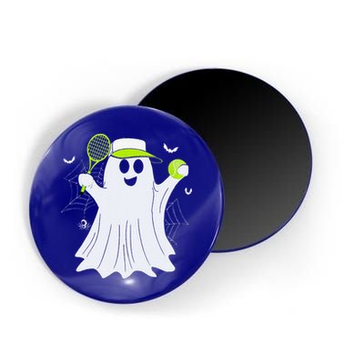 Boo Ghost Playing Tennis Funny Halloween Tennis Costume Magnet