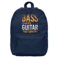 Bass Guitar Player Bassist Gift Bass Guitar 16 in Basic Backpack