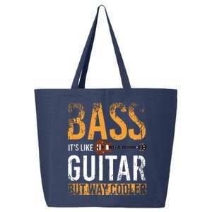 Bass Guitar Player Bassist Gift Bass Guitar 25L Jumbo Tote