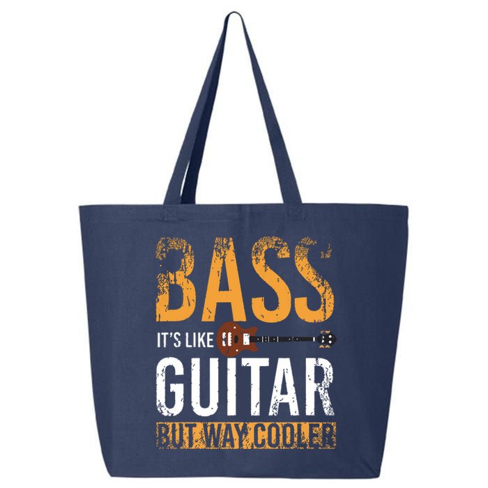 Bass Guitar Player Bassist Gift Bass Guitar 25L Jumbo Tote