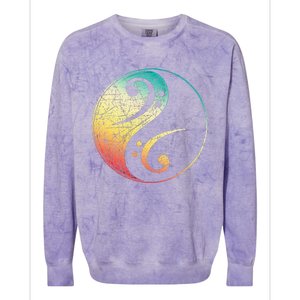 Bass Guitar Player Musical Instrument Bass Guitar Colorblast Crewneck Sweatshirt