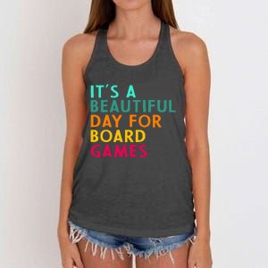 Board Game Player Geek For Boradgame Lover And Nerd Women's Knotted Racerback Tank