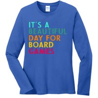 Board Game Player Geek For Boradgame Lover And Nerd Ladies Long Sleeve Shirt