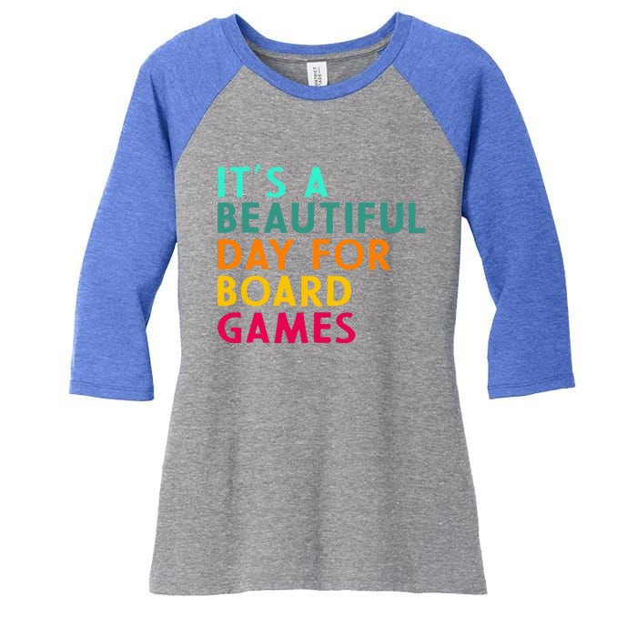 Board Game Player Geek For Boradgame Lover And Nerd Women's Tri-Blend 3/4-Sleeve Raglan Shirt