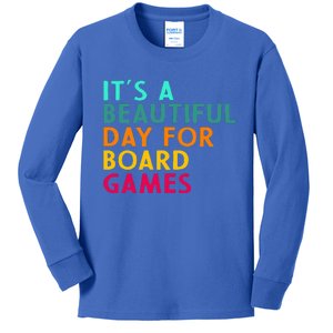 Board Game Player Geek For Boradgame Lover And Nerd Kids Long Sleeve Shirt