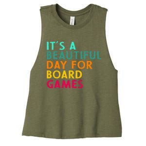 Board Game Player Geek For Boradgame Lover And Nerd Women's Racerback Cropped Tank