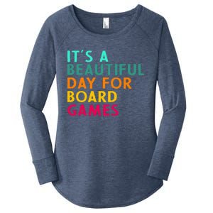 Board Game Player Geek For Boradgame Lover And Nerd Women's Perfect Tri Tunic Long Sleeve Shirt