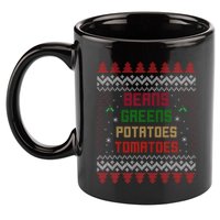 Beans Greens Potatoes Tomatoes! Thanksgiving 11oz C Handle Ceramic Mug