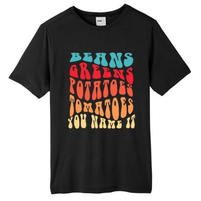 Beans Greens Potatoes Tomatoes  Love Thanksgiving Food Tall Fusion ChromaSoft Performance T-Shirt