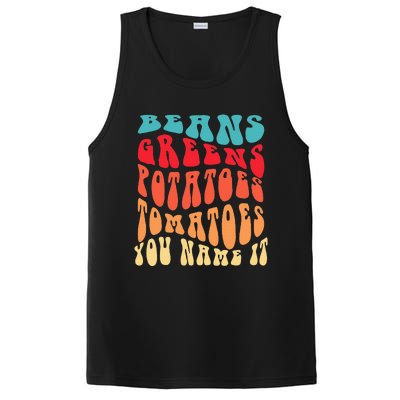 Beans Greens Potatoes Tomatoes  Love Thanksgiving Food PosiCharge Competitor Tank