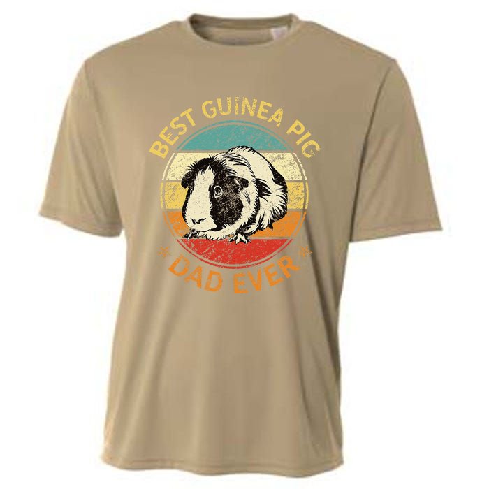 Best Guinea Pig Dad Ever Funny Guinea Pig Daddy Father Cooling Performance Crew T-Shirt