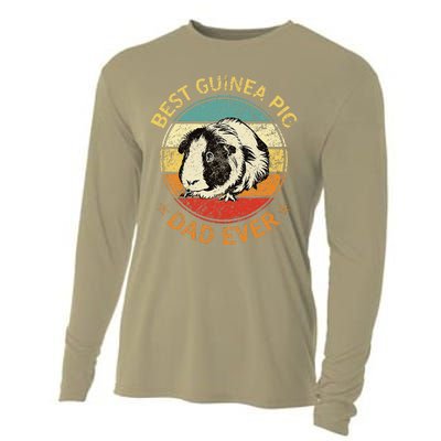 Best Guinea Pig Dad Ever Funny Guinea Pig Daddy Father Cooling Performance Long Sleeve Crew