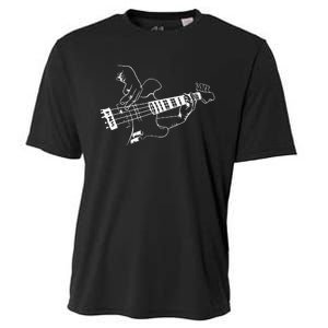 Bass Guitar Player Music Guitarist Musician Rock Cooling Performance Crew T-Shirt