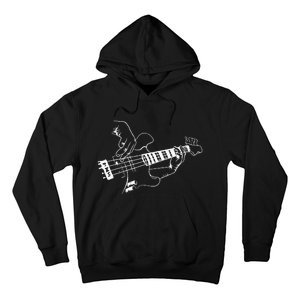 Bass Guitar Player Music Guitarist Musician Rock Hoodie