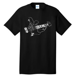 Bass Guitar Player Music Guitarist Musician Rock Tall T-Shirt