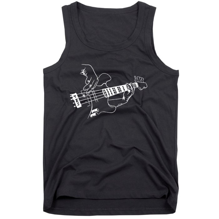 Bass Guitar Player Music Guitarist Musician Rock Tank Top