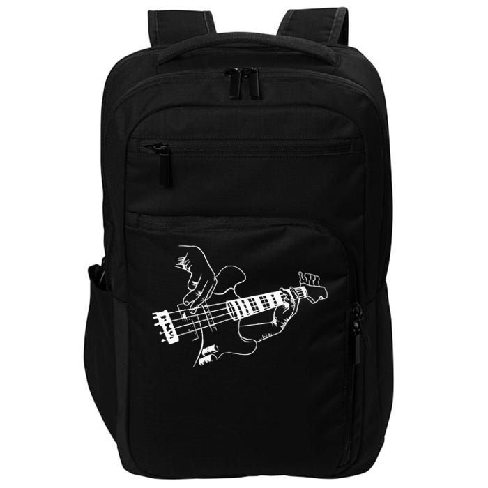 Bass Guitar Player Music Guitarist Musician Rock Cool Gift Impact Tech Backpack