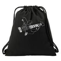 Bass Guitar Player Music Guitarist Musician Rock Cool Gift Drawstring Bag