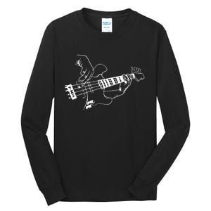 Bass Guitar Player Music Guitarist Musician Rock Cool Gift Tall Long Sleeve T-Shirt