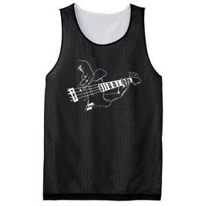 Bass Guitar Player Music Guitarist Musician Rock Cool Gift Mesh Reversible Basketball Jersey Tank