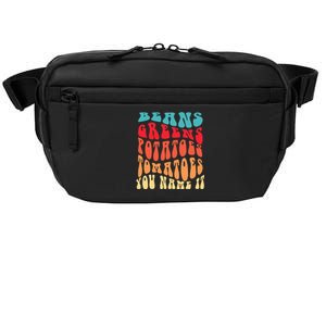 Beans Greens Potatoes Tomatoes Love Thanksgiving Food Crossbody Pack