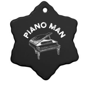 Baby Grand Piano Man Teacher Student Pianist Gifts Ceramic Star Ornament