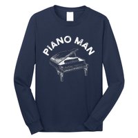 Baby Grand Piano Man Teacher Student Pianist Gifts Long Sleeve Shirt