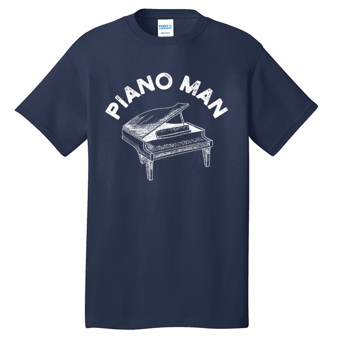 Baby Grand Piano Man Teacher Student Pianist Gifts Tall T-Shirt