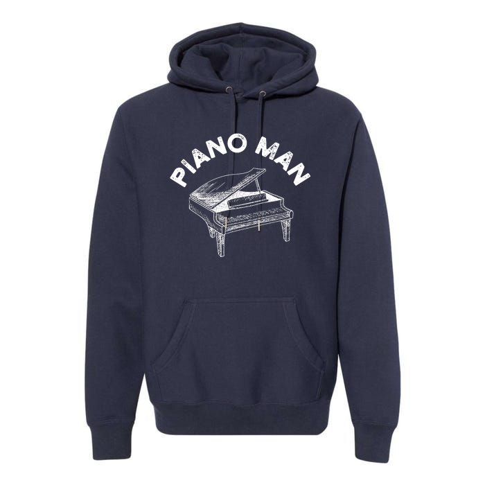 Baby Grand Piano Man Teacher Student Pianist Gifts Premium Hoodie