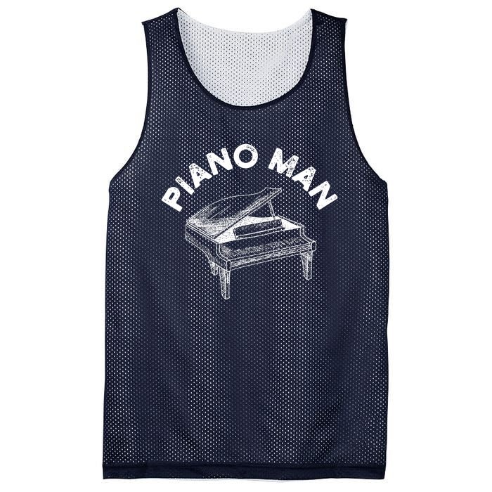 Baby Grand Piano Man Teacher Student Pianist Gifts Mesh Reversible Basketball Jersey Tank