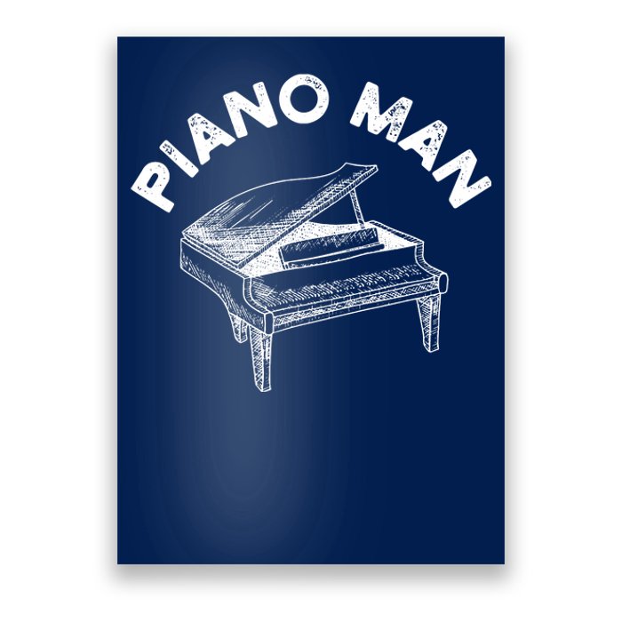 Baby Grand Piano Man Teacher Student Pianist Gifts Poster