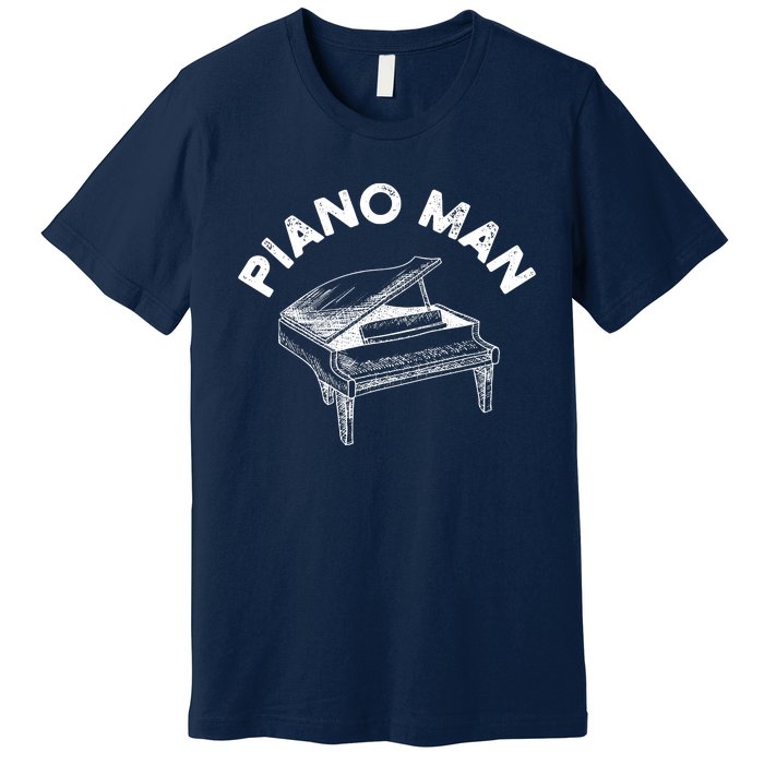 Baby Grand Piano Man Teacher Student Pianist Gifts Premium T-Shirt