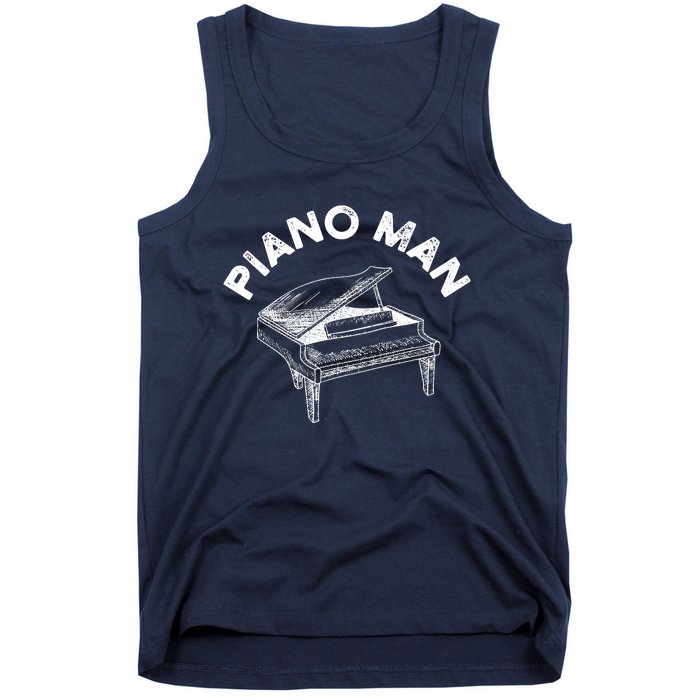 Baby Grand Piano Man Teacher Student Pianist Gifts Tank Top