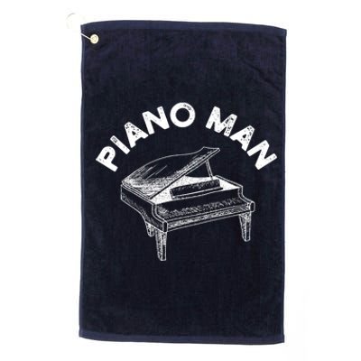 Baby Grand Piano Man Teacher Student Pianist Gifts Platinum Collection Golf Towel