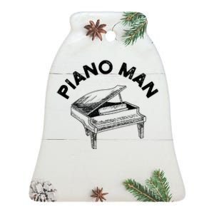 Baby Grand Piano Man Teacher Student Pianist Gifts Ceramic Bell Ornament