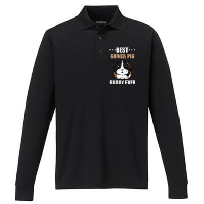 Best Guinea Pig Buddy Ever Performance Long Sleeve Polo