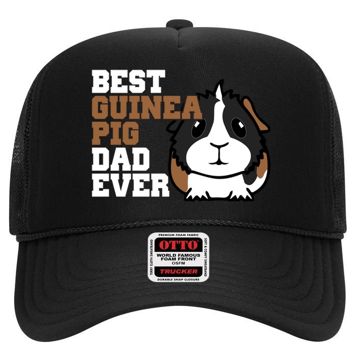 Best Guinea Pig Dad Ever High Crown Mesh Back Trucker Hat