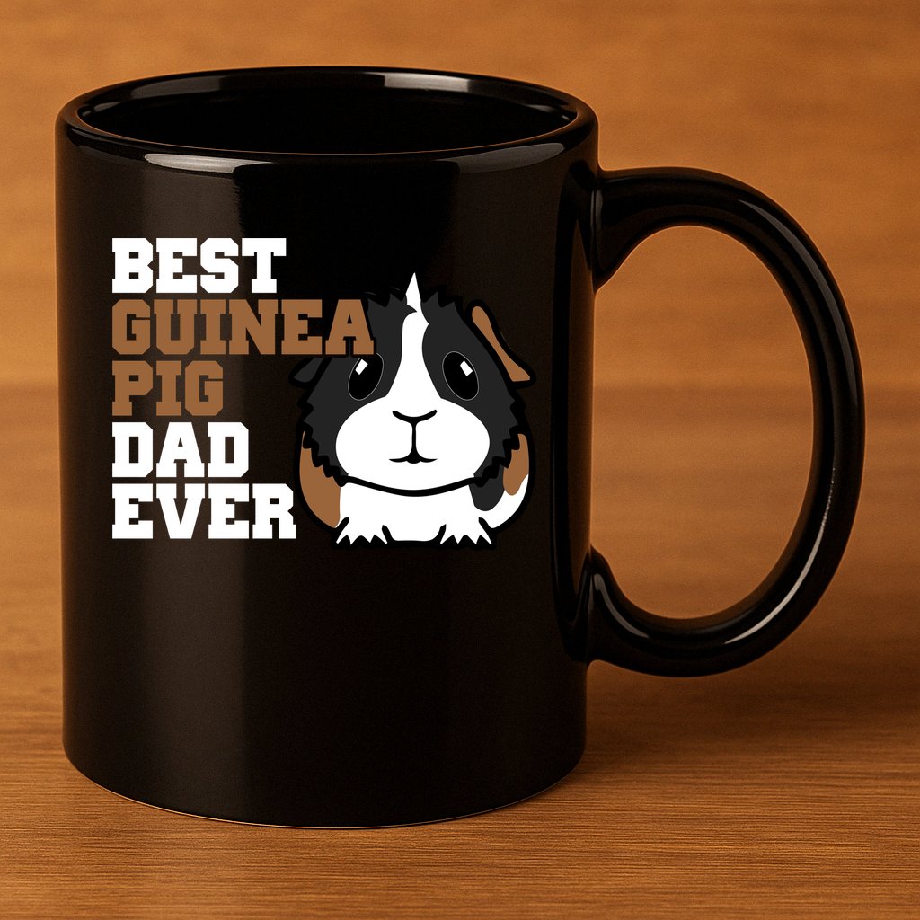 Best Guinea Pig Dad Ever 11oz C Handle Ceramic Mug