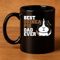 Best Guinea Pig Dad Ever 11oz C Handle Ceramic Mug