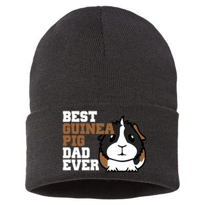 Best Guinea Pig Dad Ever Sustainable Knit Beanie