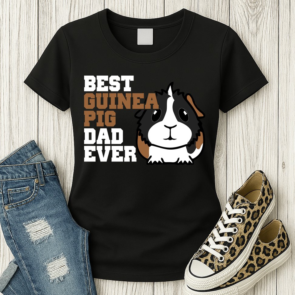 Best Guinea Pig Dad Ever Womens T-Shirt