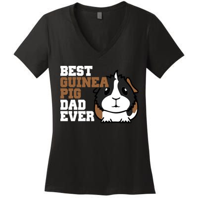 Best Guinea Pig Dad Ever Women's V-Neck T-Shirt
