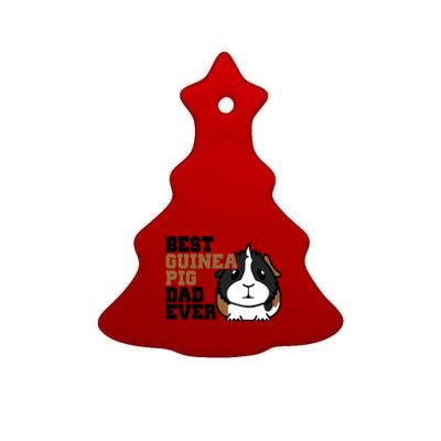 Best Guinea Pig Dad Ever Ceramic Tree Ornament